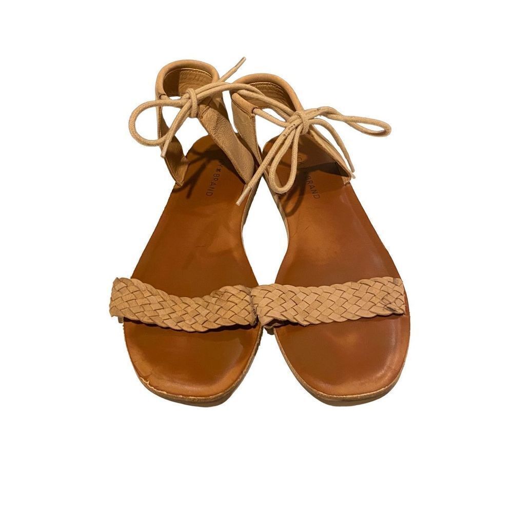 Lucky Brand Adannta Ankle Tie Sandal In Cashew Leather